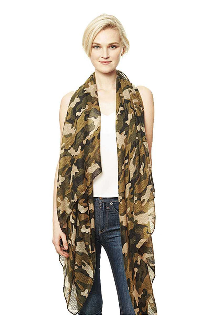 Camouflage Print Scarf