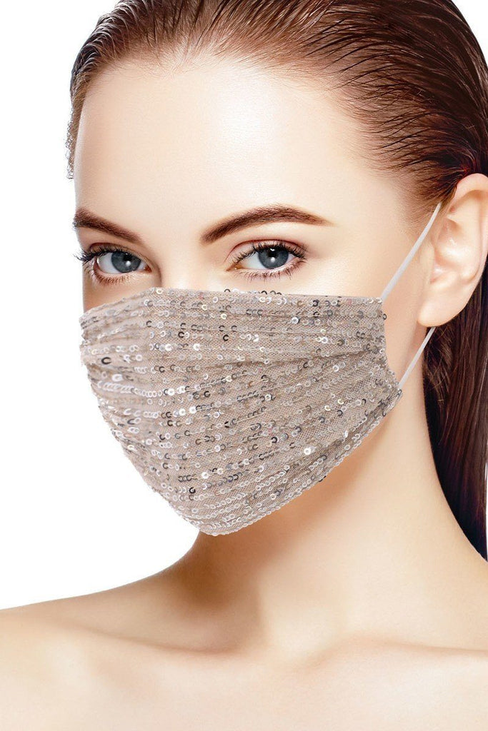 3d Sequin Fashion Facemask