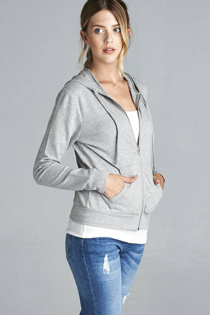 ESSIE long sleeve french terry jacket