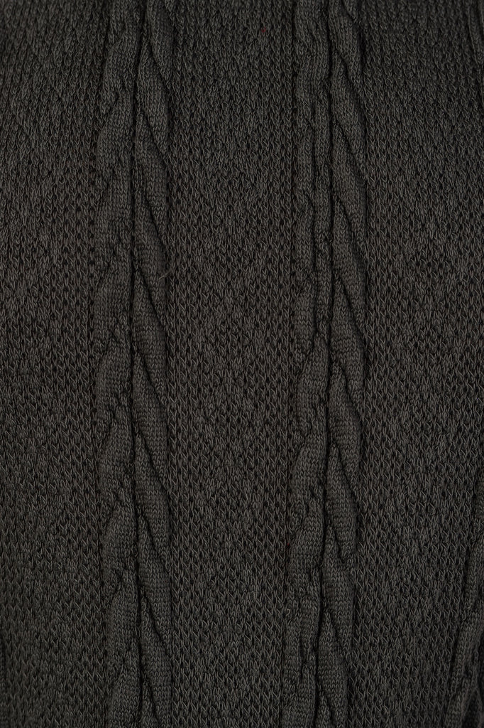 JENA Cable knit turtleneck sleeveless bodysuit