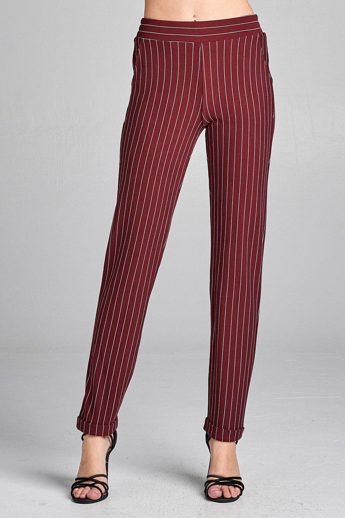 CELIE striped knit pants