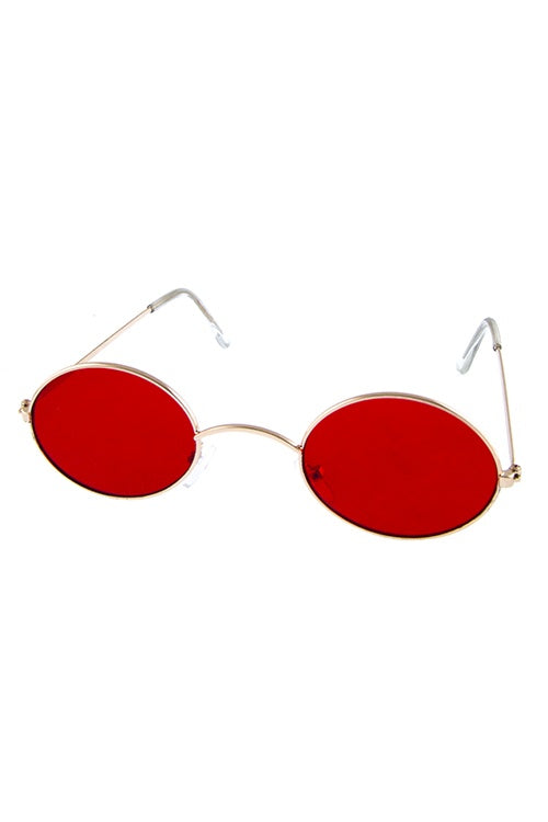 CAMILA oval metal vintage style retro fashion sunglasses
