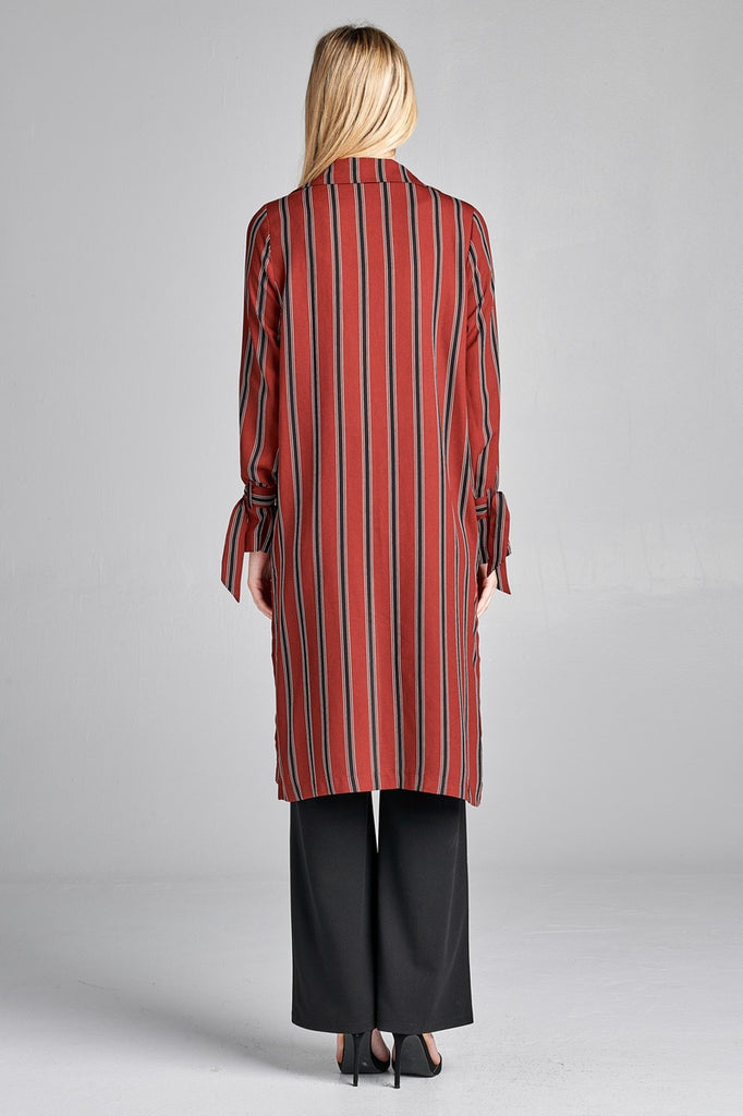 JORDAN Multi stripe long Kimono jacket