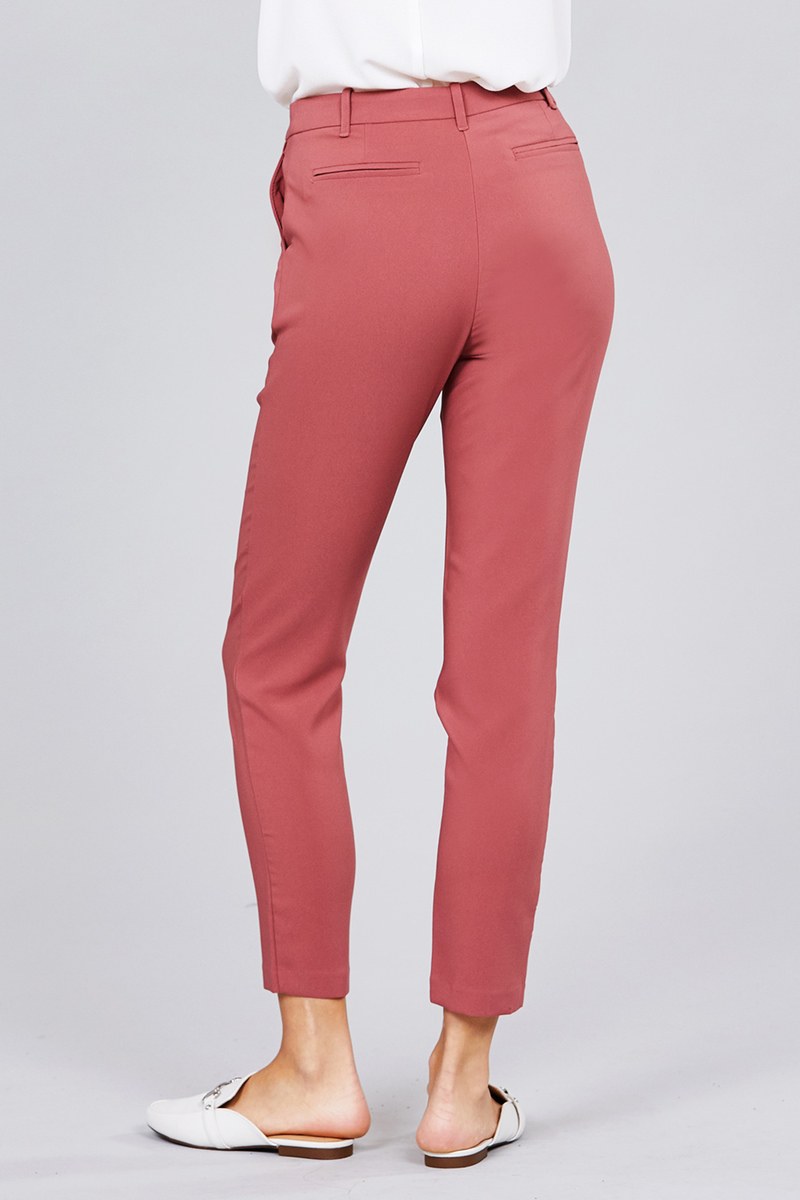EMILIA seam side pocket classic long pants