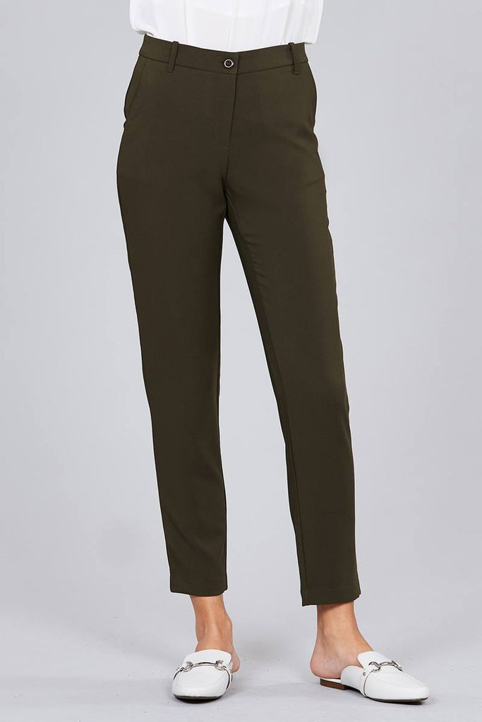 DORRIE seam side pocket classic long pants