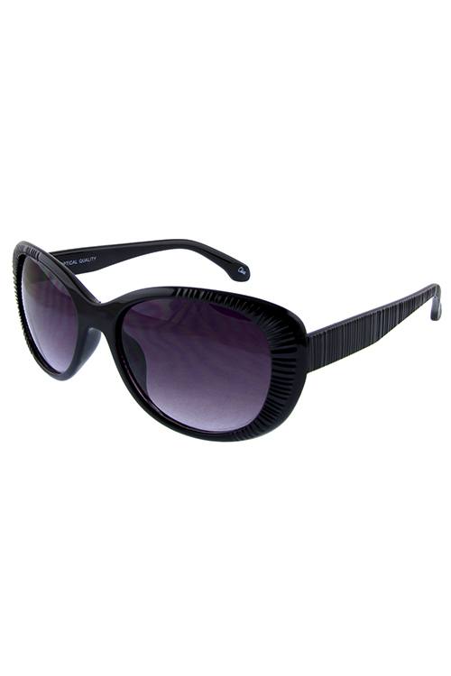CLARIA ribbed whisker cat eye sunglasses