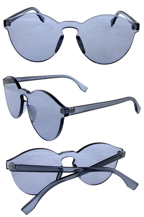 VALE thick transparent rimless horn sunglasses