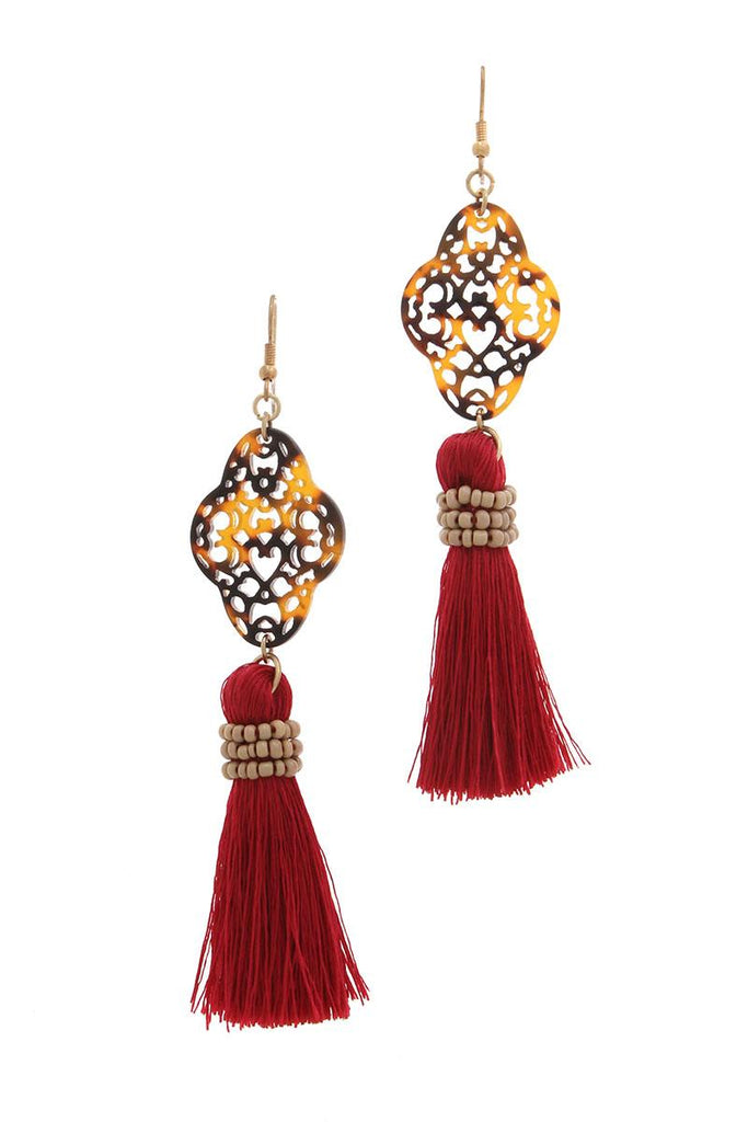 ANNA Moroccan tassel drop earring