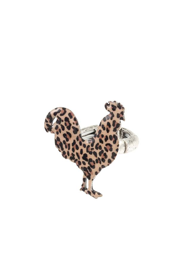 ELENA Animal print chicken ring
