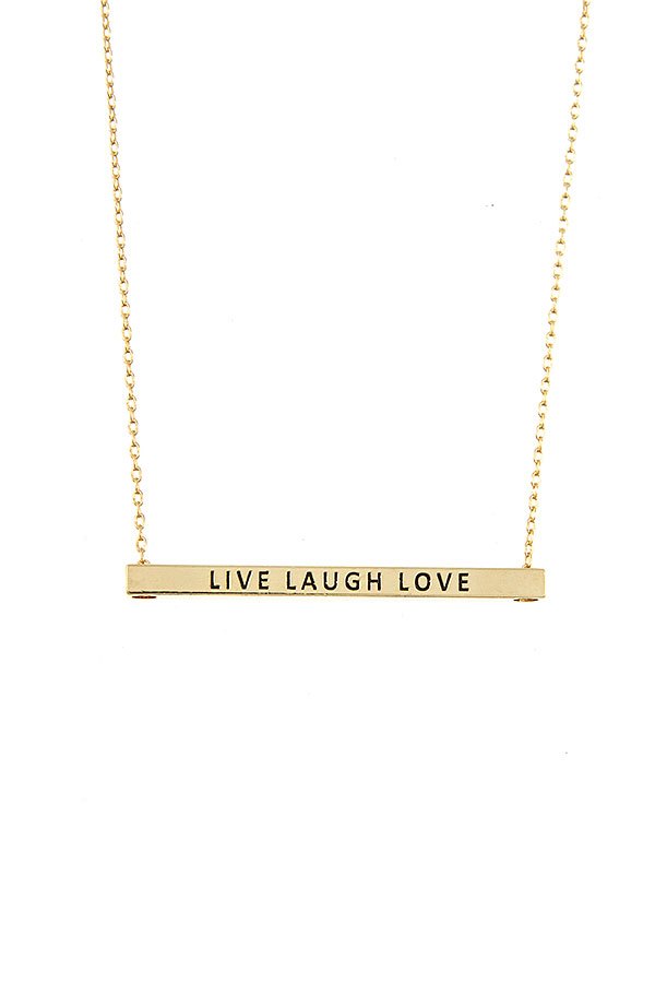 Live Laugh Love Bar Necklace