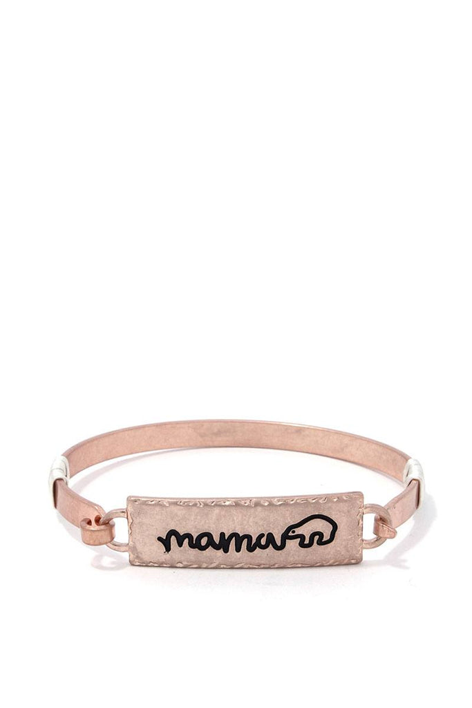 Mama Bear Metal Bar Bracelet