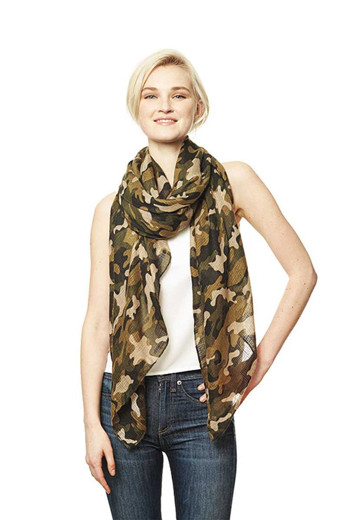 Camouflage Print Scarf