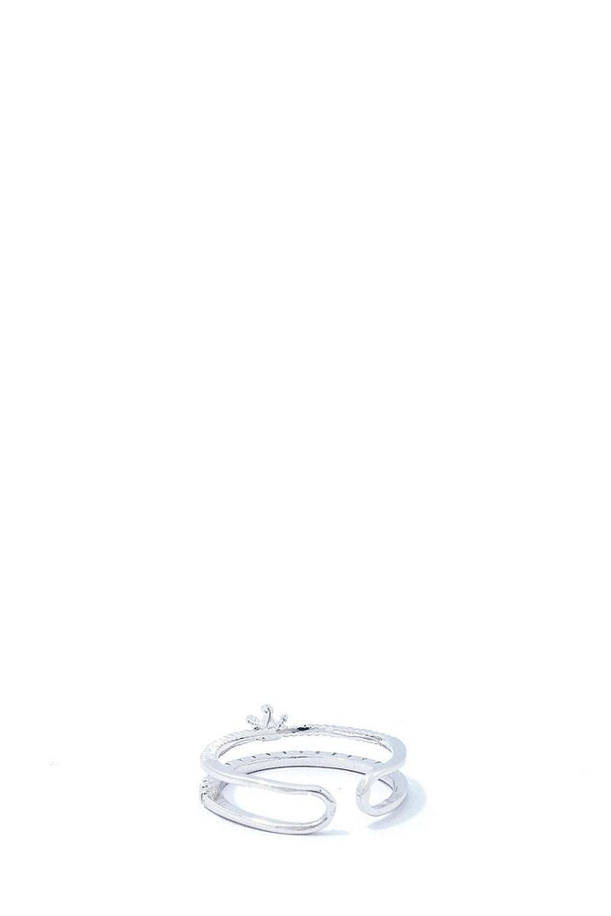 Modern Rhinestone Zirconia Crown Ring