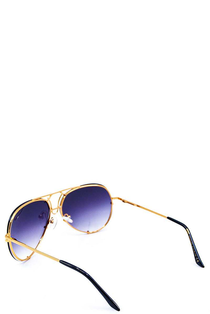 NATALY  Aviators Spring Hinge Sunglasses
