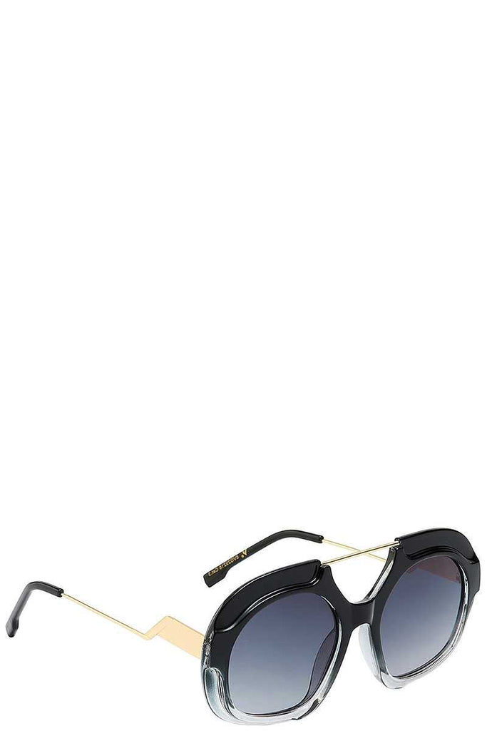 LOUSA Thick Polymer Frame Ladies Sunglasses