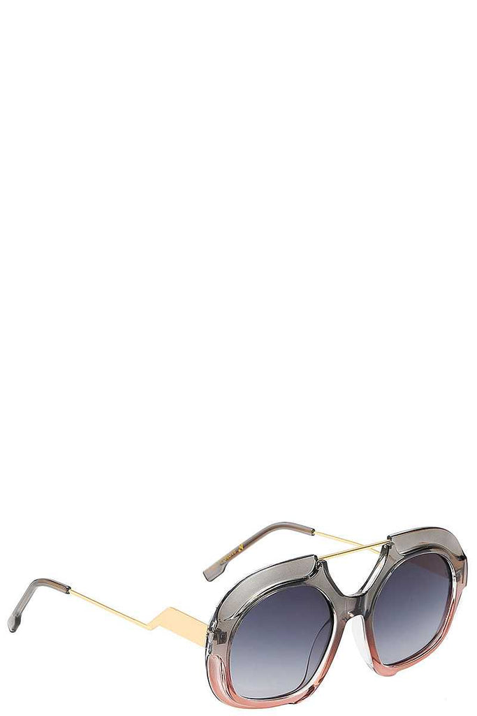 LOUSA Thick Polymer Frame Ladies Sunglasses
