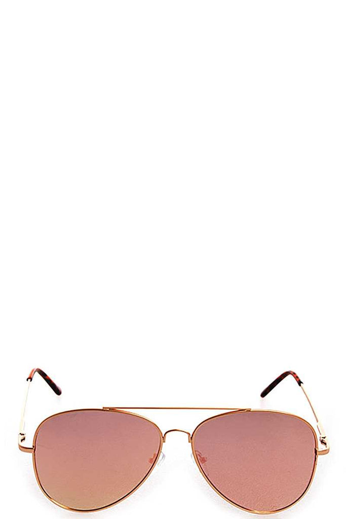 KAIDY Pink Reflect Aviator Sunglasses