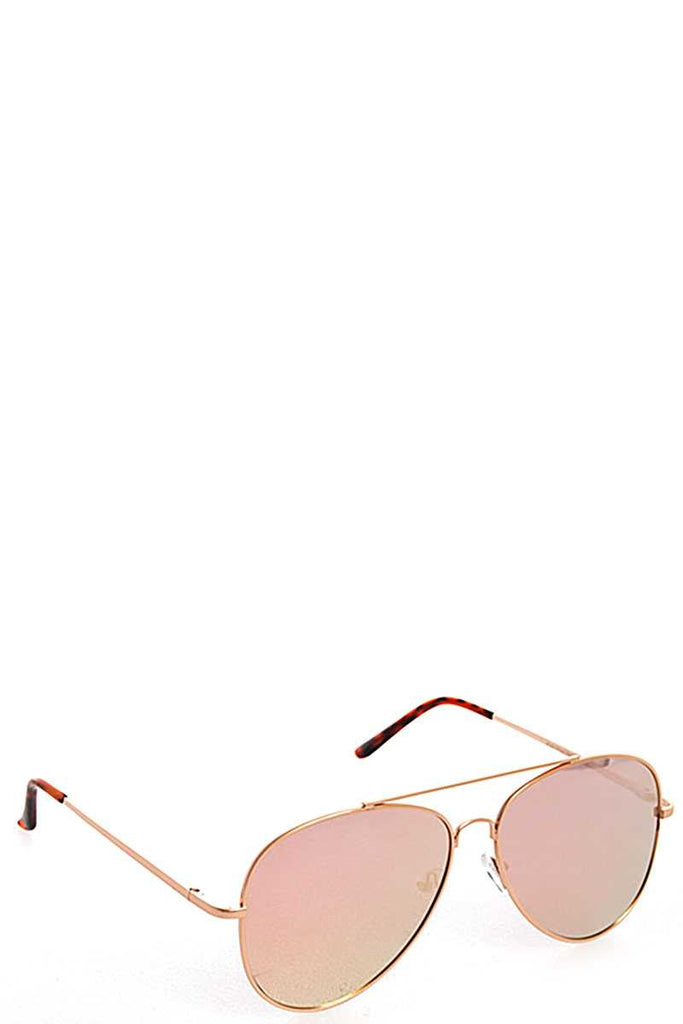 KAIDY Pink Reflect Aviator Sunglasses