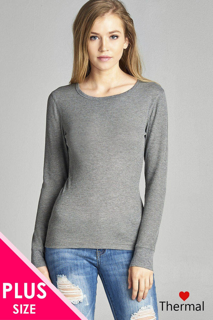 Long Sleeve Crew Neck Thermal Top
