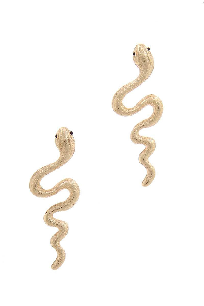 Snake Post Drop Earring