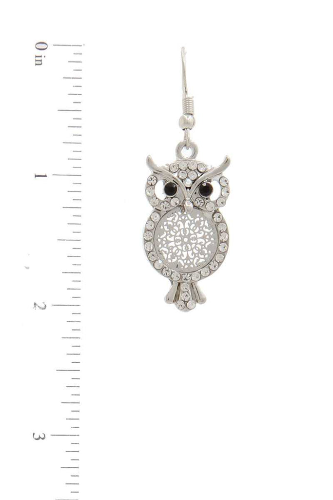 Owl Drop Earring