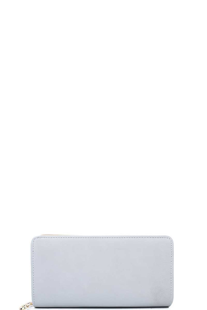 Fashion Solid Color Long Wallet