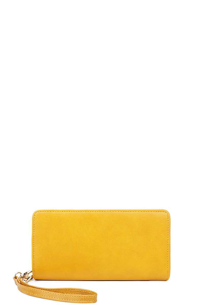 Fashion Solid Color Long Wallet