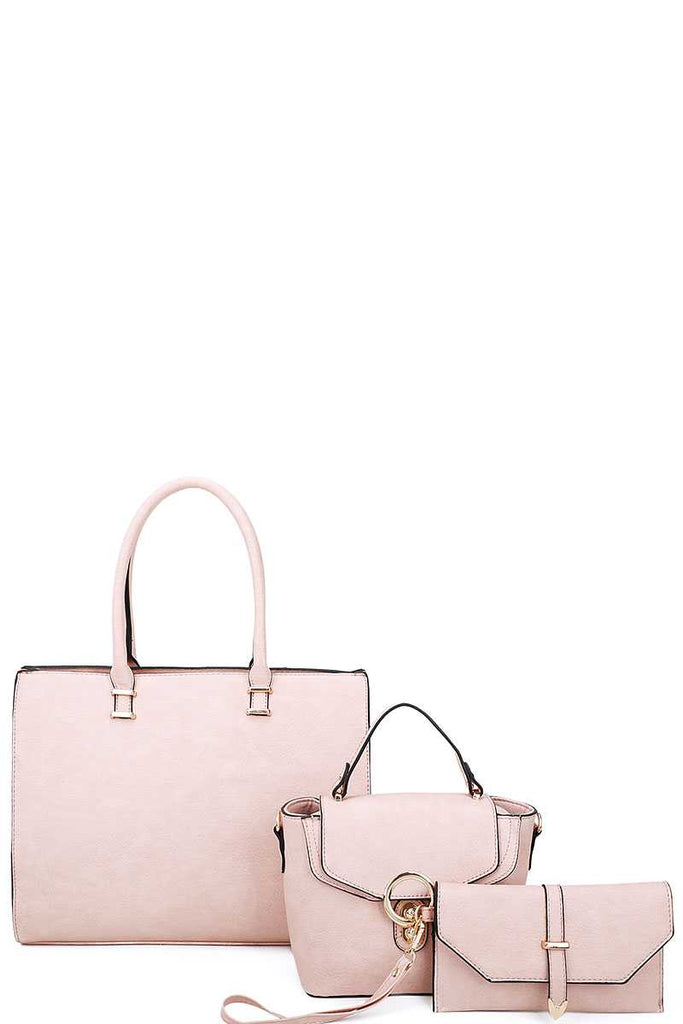 3in1 Fashion Tote Crossbody And Clutch Set