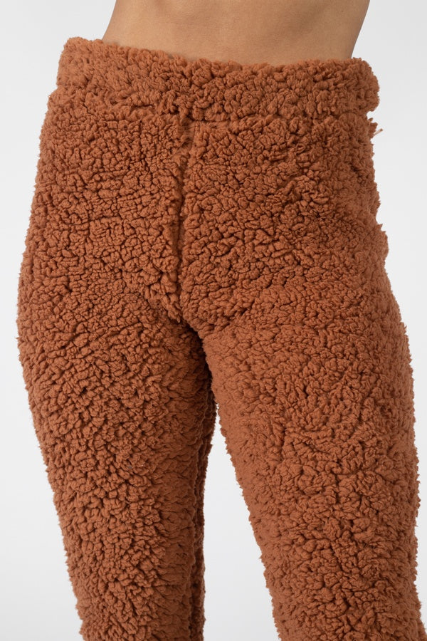 Faux Fur Cropped Top & Elasticized Pants – CHIVANE