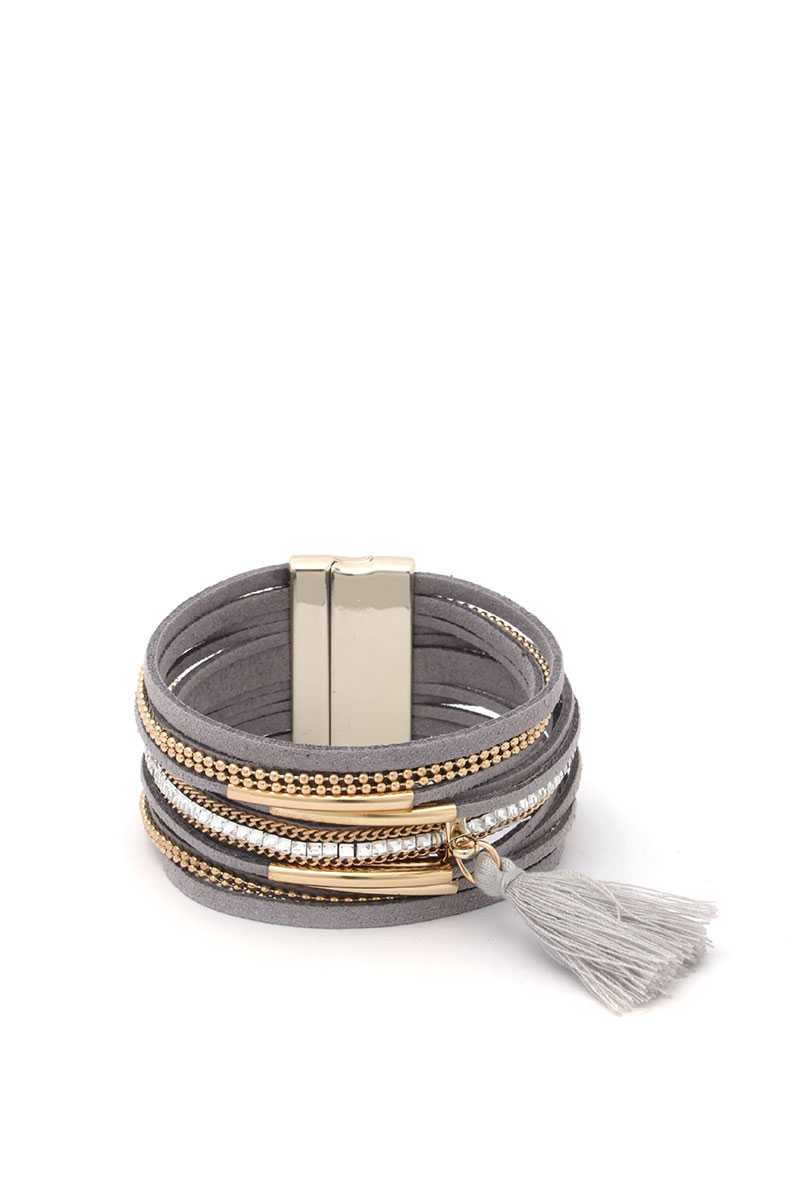 Tassel Multi Layered Magnetic Bracelet