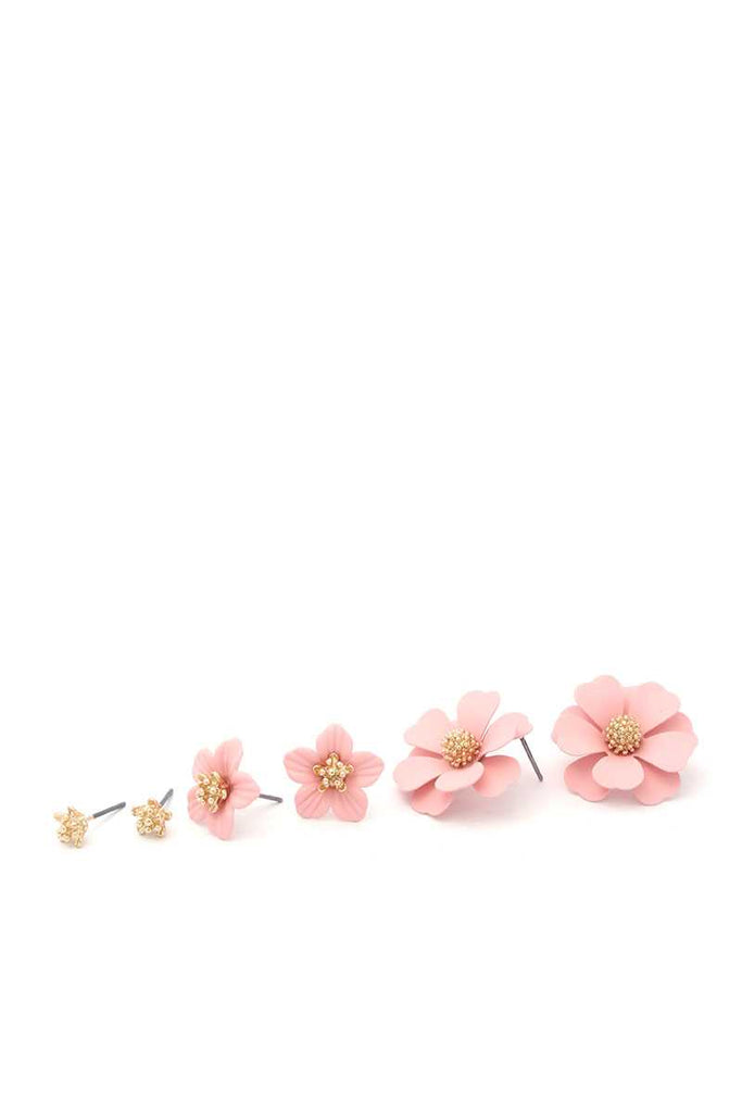 Flower Stud Earring Set
