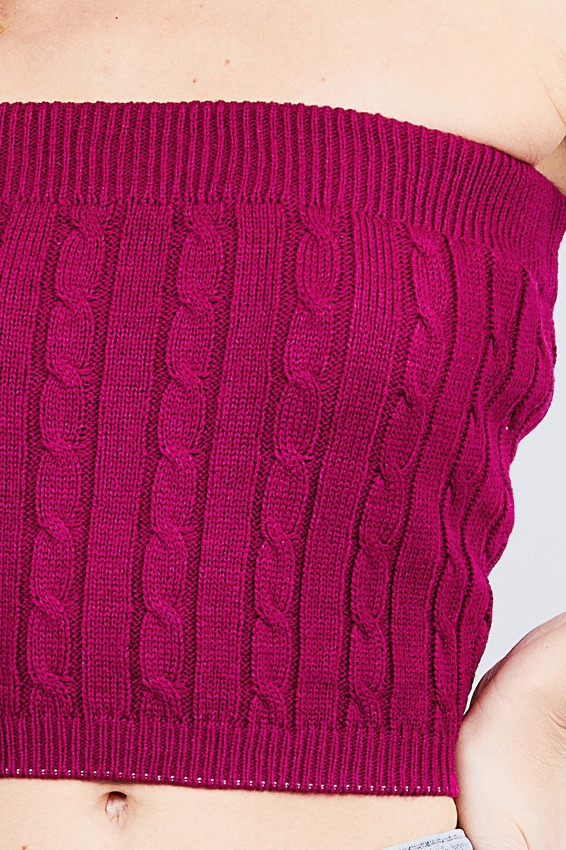 Twisted Effect Tube Sweater Top