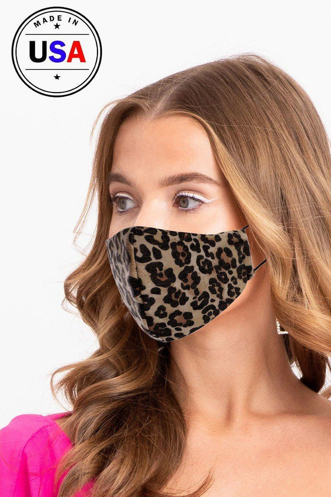 Made In Usa Fashionable 3d Reusable Face Mask / With filter Pocket