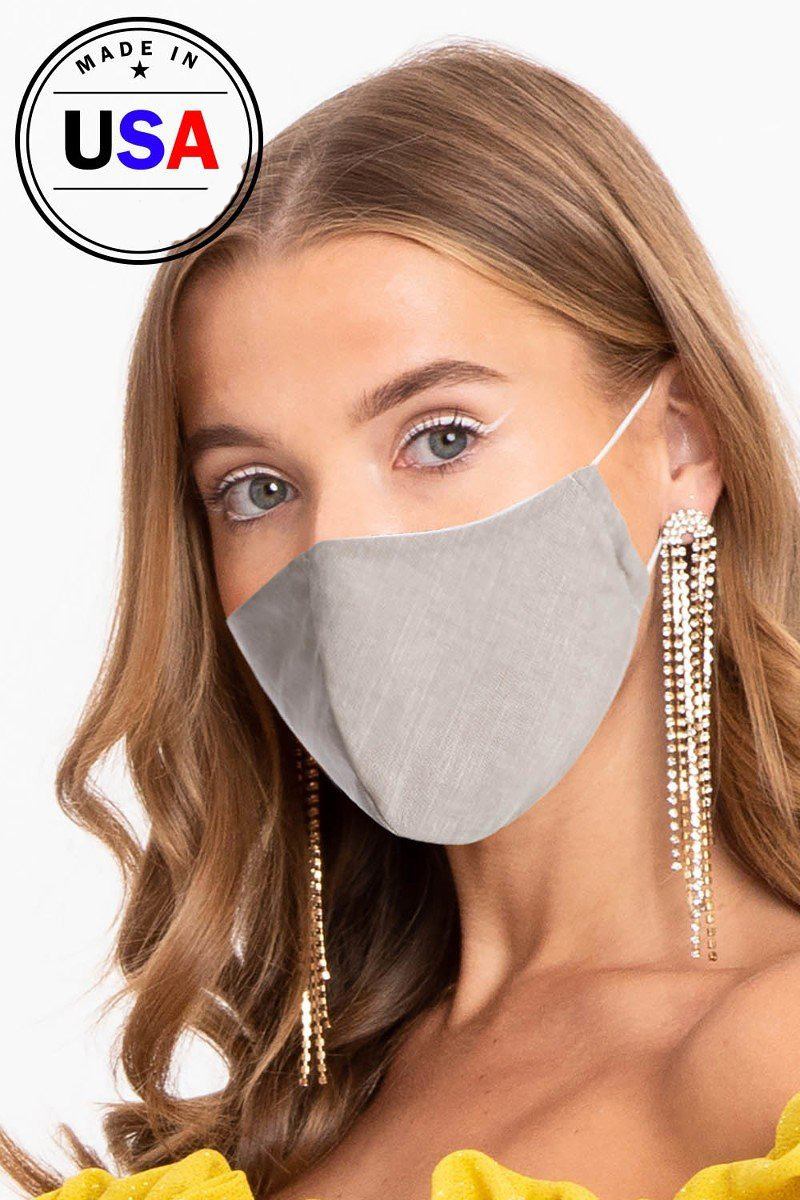 Made In Usa Unisex Fashionable Reusable Washable Cool Breathable Fabric, 3d Face Mask
